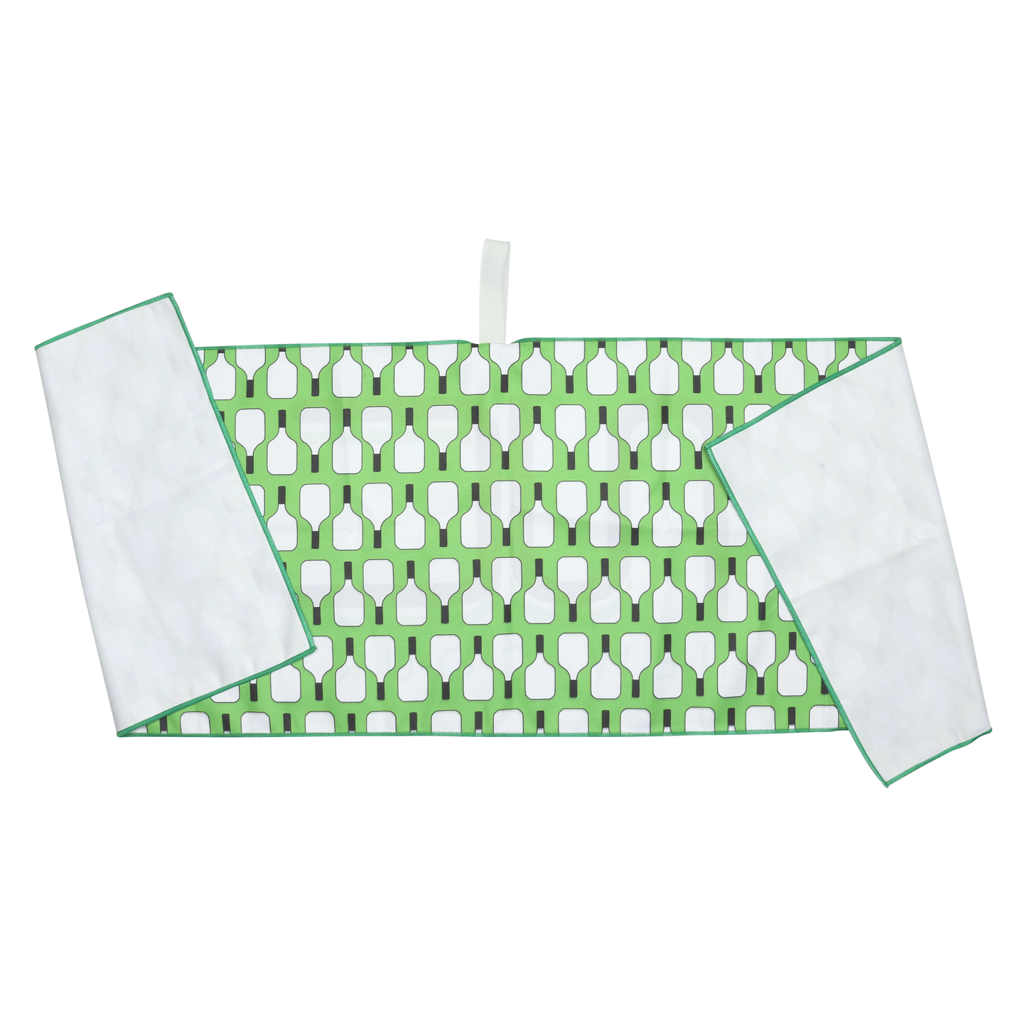 Signature Pickleball Paddle Pattern Towel in Green