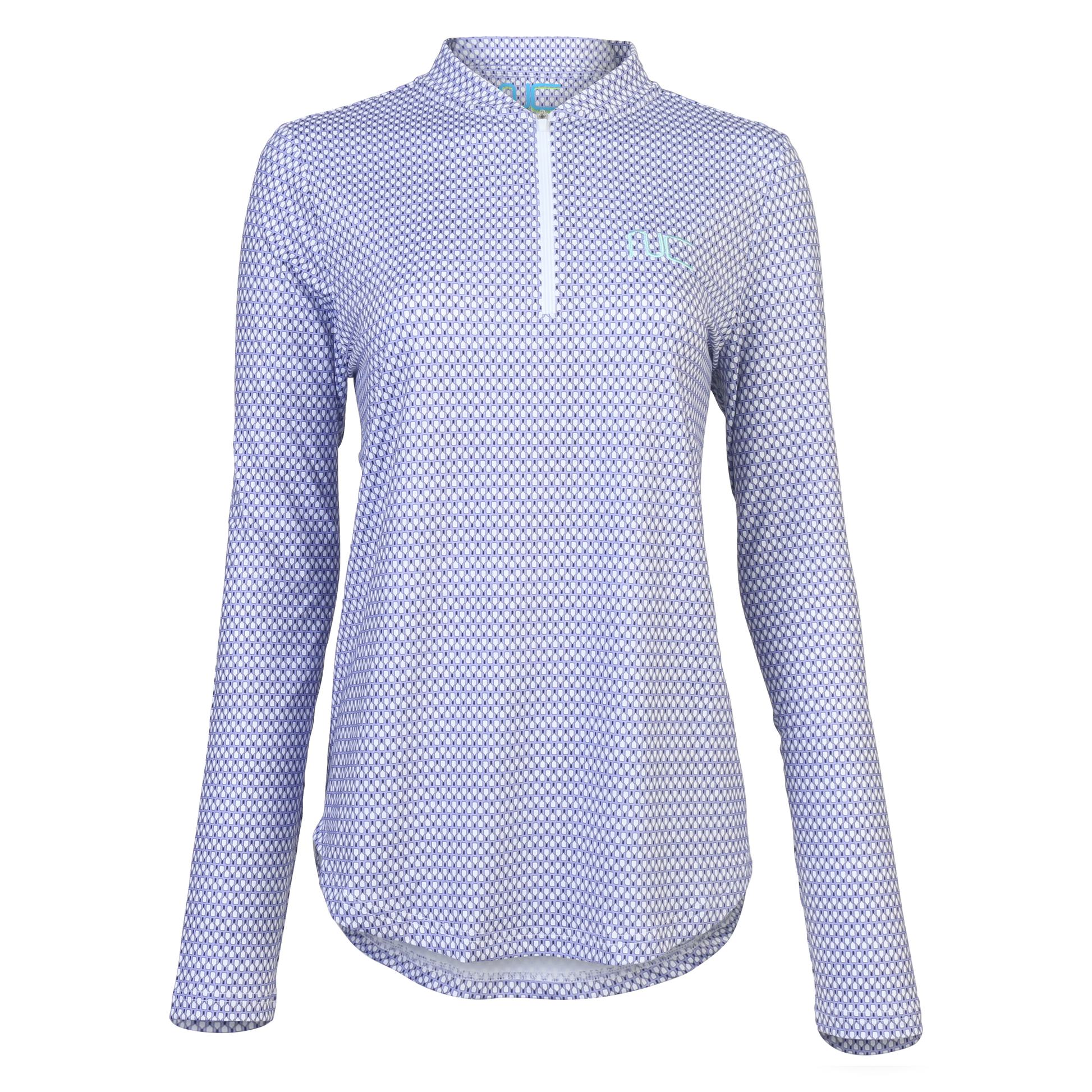 Women's Long Sleeve Signature Pickleball Paddle Pattern in Lavender