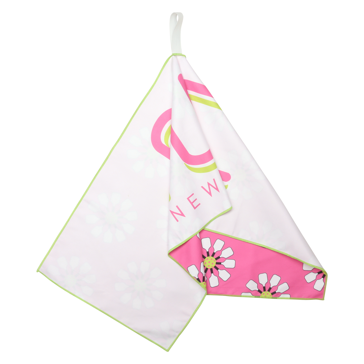 Pickleball Paddle Flower Towel Hanging