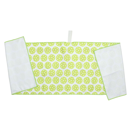 chartreuse Pickleball Pattern Towel 