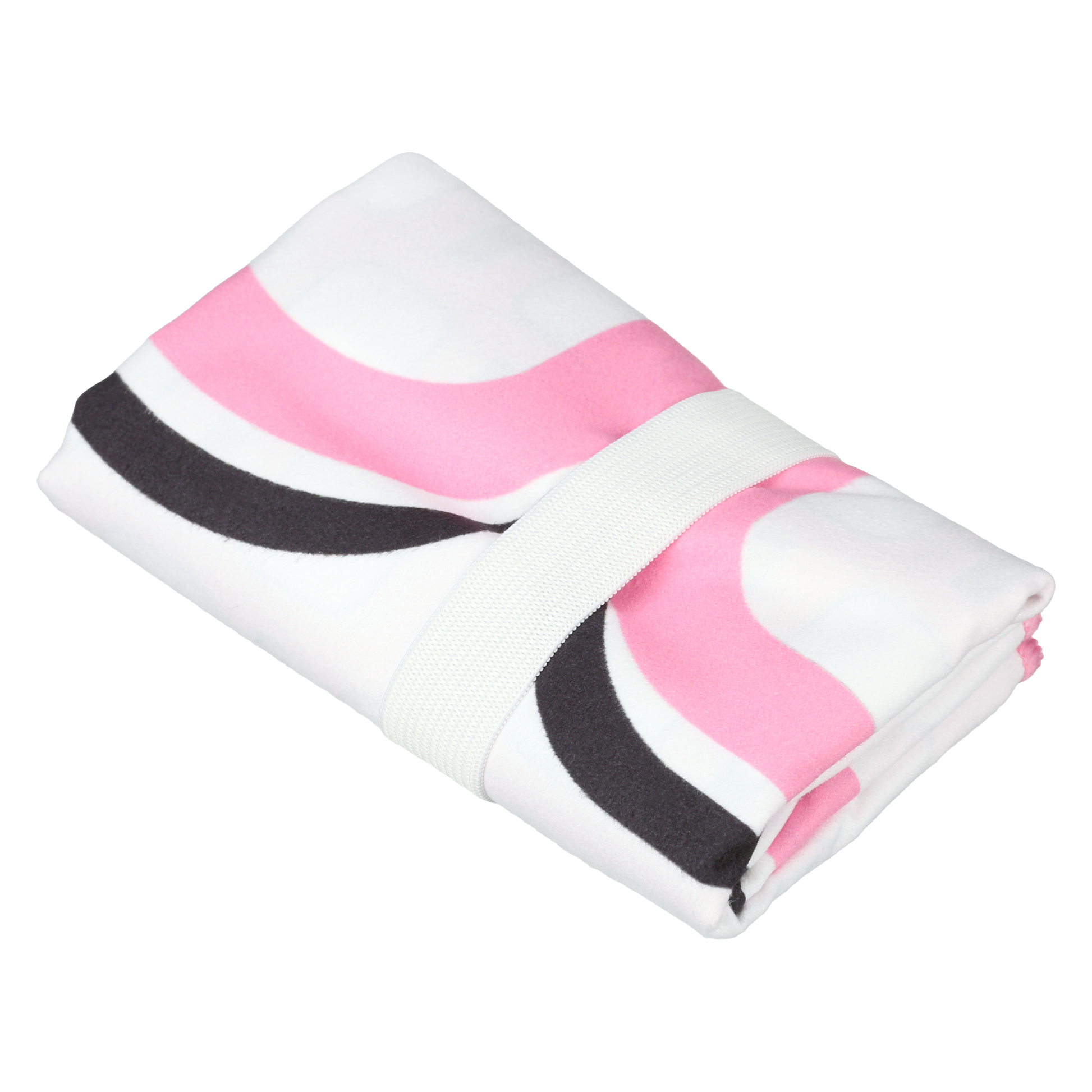 Signature Pickleball Paddle Pattern Towel in Pink folded